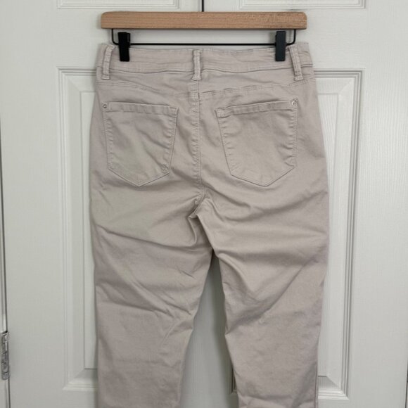 Curve Appeal Minimalist Jegging Jeans Womens 6 Cream Stretch Elegant Classic - Picture 4 of 14